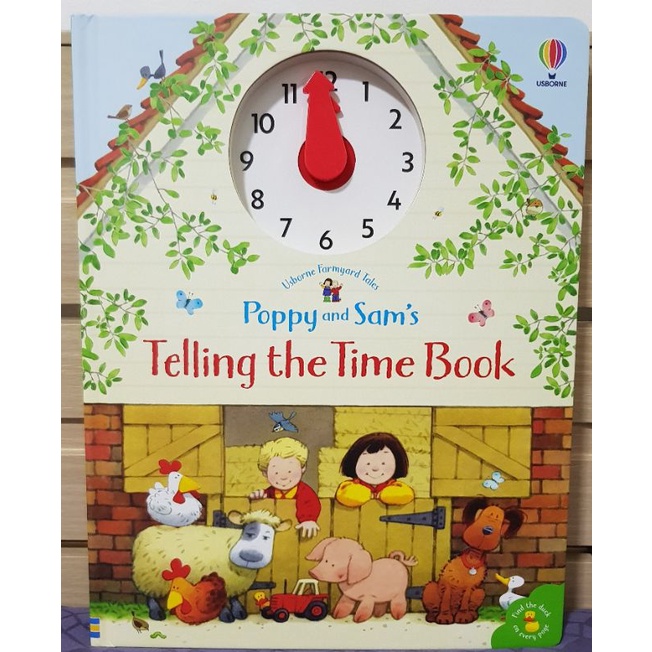 Poppy & Sam Telling the time clock ของแท้นำเข้าจากประเทศอังกฤษ Usborne book