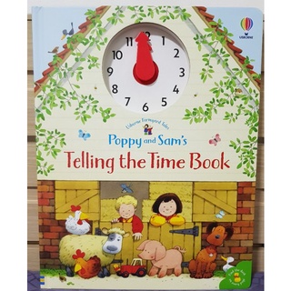 Poppy &amp; Sam Telling the time clock ของแท้นำเข้าจากประเทศอังกฤษ Usborne book