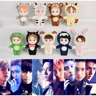 ตุ๊กตายัดนุ่น EXO XIUMIN SUHO LAY BAEKHYUN CHANYEOL SEHUN ขนาด 20 ซม. ของเล่นสําหรับเด็ก