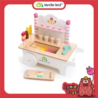 Tender Leaf Toys ของเล่นไม้ ของเล่นบทบาทสมมติ รถเข็นไอติม Ice Cream Cart