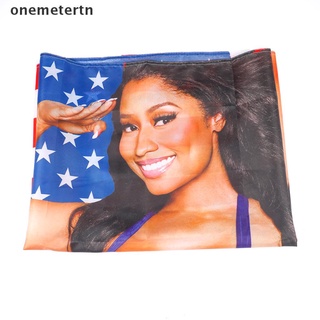 【Oyr】ธงแบนเนอร์ ผ้าไหม ลายนักร้อง Nicki Minaj Rap เซ็กซี่ USA 3x5 ฟุต สําหรับตกแต่ง