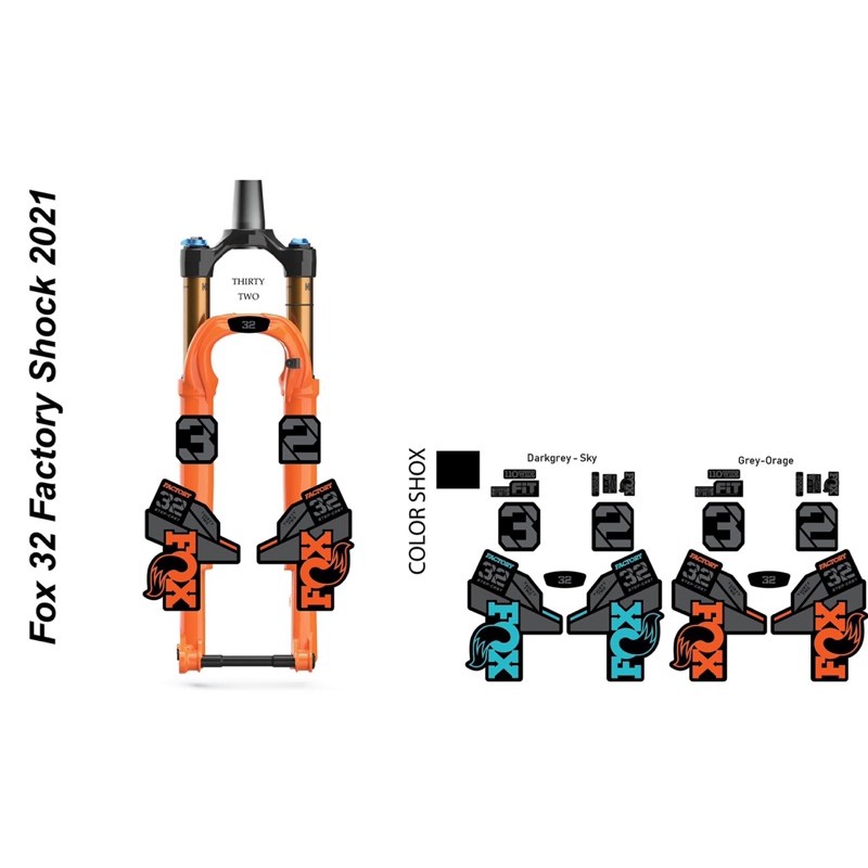 สติกเกอร์ติดโช๊ค Fox 32 2021