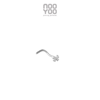 NooYoo จิวจมูกสำหรับผิวแพ้ง่าย Bow Nose Pigtail Surgical Steel