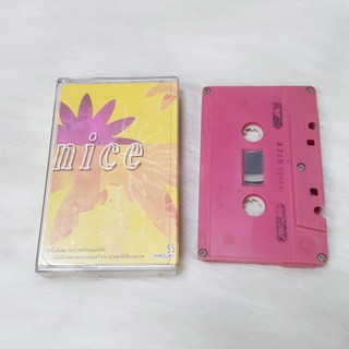 ปก+เทปมือสอง รวมฮิต nice อัลบั้มพิเศษรวม 12 บทนิยามแห่งรัก /กระดาษมีจุดเหลือง หัวเทปแกะกันอัดเสียงทับ เทปหน้าAหัก