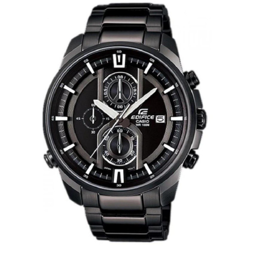 Casio EDIFICE CHRONOGRAPH นาฬิกาผู้ชาย สายสแตนเลส รุ่น EFR-533BK-1A
 - Black