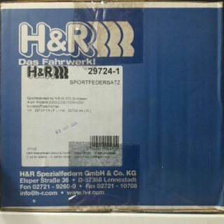 สปริงโหลด H&amp;R ใส่ BENZ W210 4สูบ ปี 1995-2002