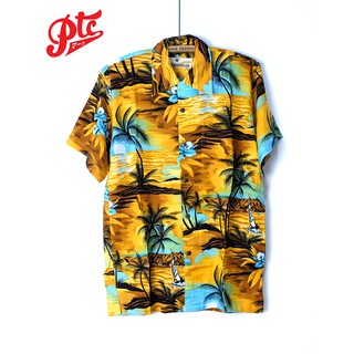 เสื้อฮาวาย Karmakula Sunset Yellow Hawaii Shirt