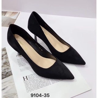 yeong yeou​ รองเท้าคัทชูหัวแหลมส้นสูง 3 นิ้ว รหัส​yy9104-35