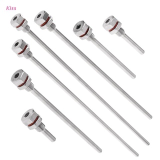 kiss L35-300mm Thermowell Stainless Steel M10X1.5 Thread OD6mm for Temperature Sensor