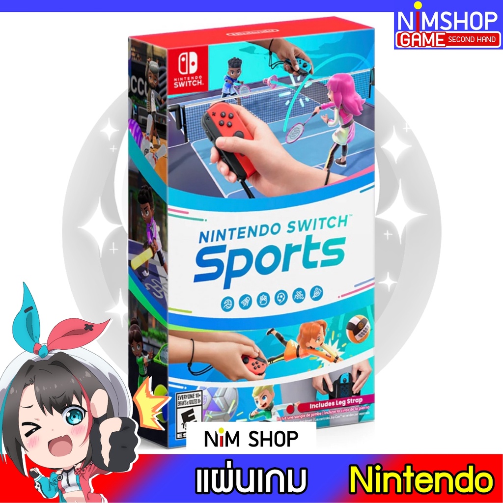 (มือ1)(มือ2) Nintendo Switch : Nintendo Switch Sports แผ่นเกม มือสอง สภาพดี