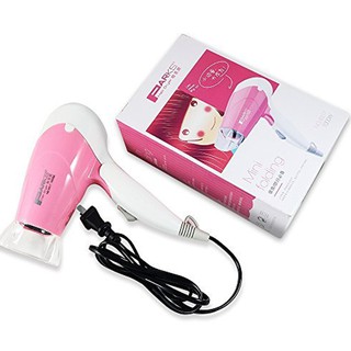 PG ไดร์เป่าผม ปรับแรงลมได้ 2 ระดับ 1000 วัตต์ ไดร์ Hair Dryer พกพาสะดวก ที่เป่าผม สีชมพู 8317