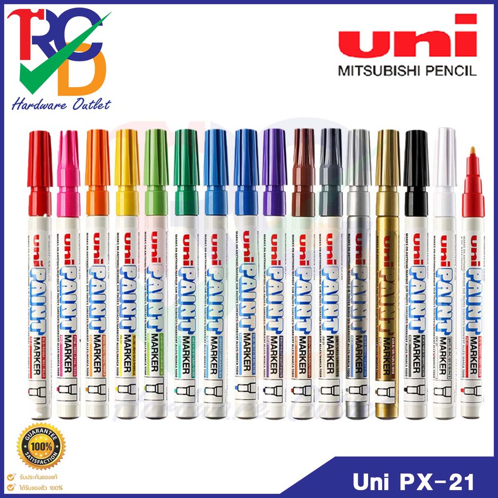 ปากกาเคมี PX-21 ปากกาเพ้นท์ Uni-Paint marke สามารถเขียนได้บนหลากหลายพื้นผิว ของแท้จากญี่ปุ่น
