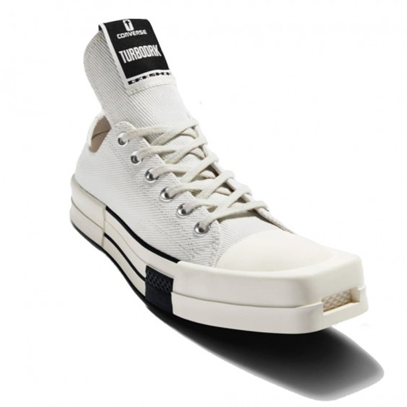 ✤❈✁Rick Owens DRKSHDW x Converse All Star1970s beige canvas shoes 172345C
