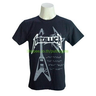 เสื้อวง Metallica เสื้อไซส์ยุโรป เมทัลลิกา PTA1136 เสื้อยืดแฟชั่นวงดนตรี