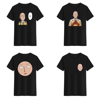 เสื้อยืดคอกลม พิมพ์ลาย One Punch Man OK น่ารัก สีดํา สีขาว สําหรับผู้ชาย และผู้หญิงS-5XL