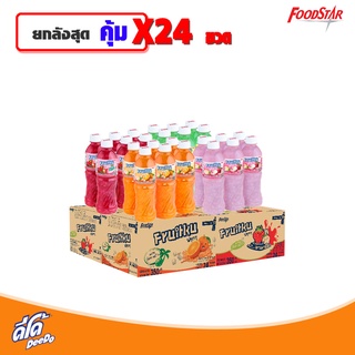 ดีโด้ ฟรุตกุ น้ำผลไม้ผสมวุ้นมะพร้าว 350 ml.  (แบบยกลัง 24 ขวด)