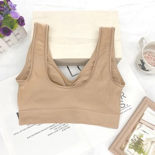 Sport Bra Anny w049 หลังตัวU แบบสวม ไร้โครง เนื้อผ้านุ่ม กระชับดี ใส่สบาย