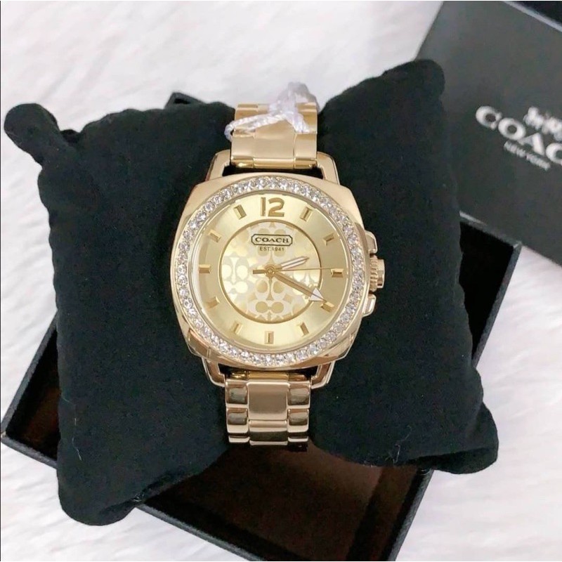 erogoodsCoach Women's 14501700 Tone Boyfriend Watch Bracelet Gold 並行輸入品 ...