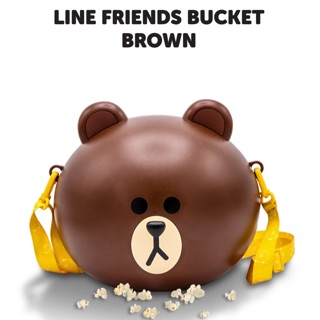 LINE FRIENDS BROWN bucket กระเป๋าบราวน์ ถังป๊อปคอร์น