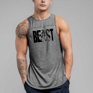 Workout Fashion Gym Muscle Sleeveless Shirt Tank Top Men Casual O-neck Clothing Bodybuilding Sport Fitness Singlets Vest