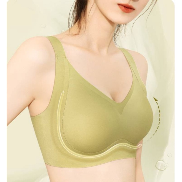 บราไร้โครงรุ่น Dreams bra ใส่กระชับเข้ารูป ฟองน้ำในตัว เหมาะสำหรับคนหน้าอกใหญ่ที่ต้องการความกระชับสูง