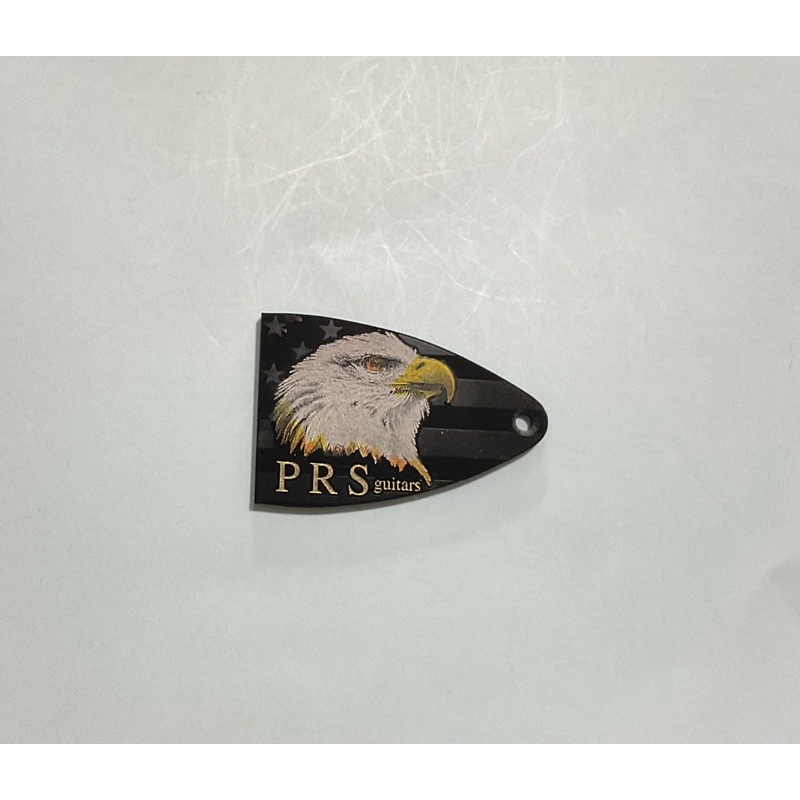 trussrod cover for prs guitars แผ่นปิดที่ขันคอ สำหรับ กีต้าร์ PRS SE , PRS USA ลาย eagle and america