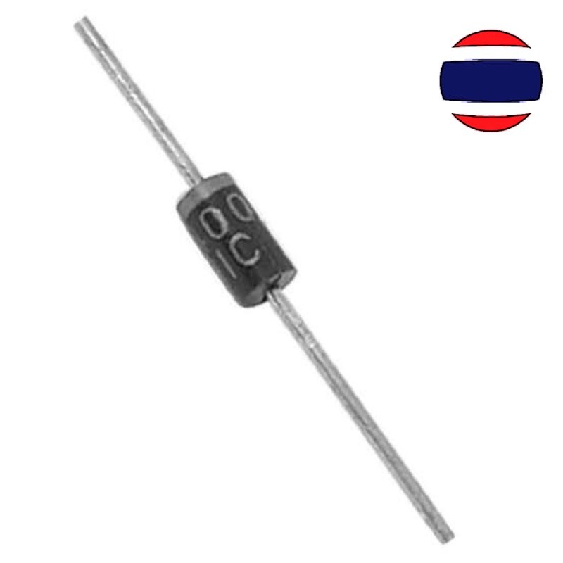 10pcs Rectifier Diode ไดโอด IN4001 1A 50V DO-41 1N4001 1N4002 1N4003 1N4005 1N4006 1N5824