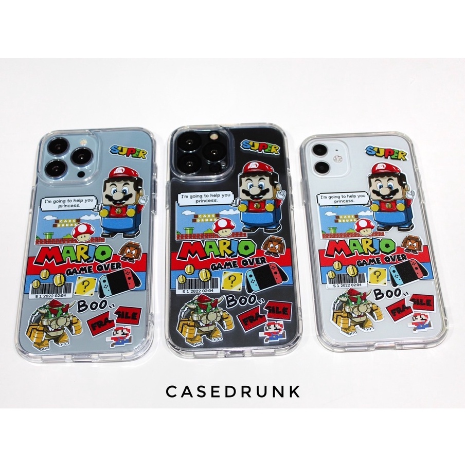 (Hybrid) Impact Case Mario เคสกันกระแทก เคสสำหรับไอโฟน 13Promax 13Pro 13 12Promax 12Pro/12 11Promax 11 XR XS 7P/8Plus