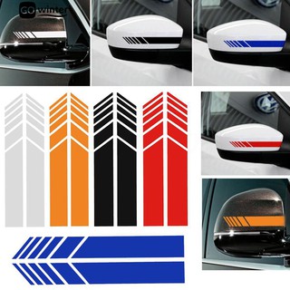 ♪ สติ๊กเกอร์กระจกมองหลัง Universal Universal จำนวน 1 คู่ Decor DIY Car Side Stripes
