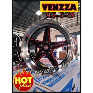 ล้อแม็ก 18x9.5 5รู114.3 ET30  ยี่ห้อ VENZZA (ราคา2วง) ขลิบแดง WWF เลเซอร์แท้ ราคาถูกมาก ราคาต่อวง พร้อมส่ง ใหม่แกะกล่อง