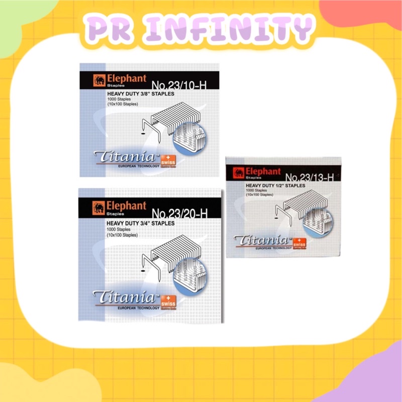 ลวดเย็บกระดาษ No.23/6-H No.23/8-H No.23/10-H No.23/13-H No.23/17-H No.23/20-H