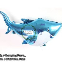 JUMBO Baby Shark ลูกโป่งฟอยล์รูปสัตว์ / ฟอยล์สัตว์ฉลาม