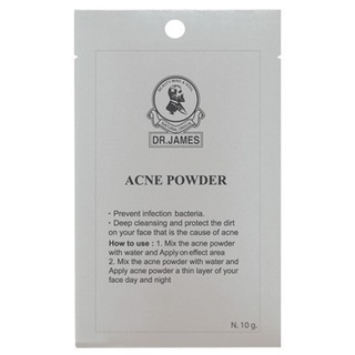 DR.James Acne Powder 10g ดร.เจมส์ แอคเน่ พาวเดอร์ 10g