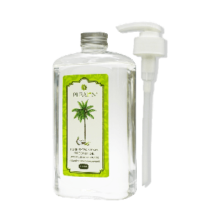 PLEARN น้ำมันมะพร้าวสกัดเย็น 100% (500 ml หัวปั้ม) PURE EXTRA VIRGIN COCONUT OIL