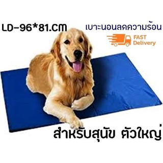 Pet cool mat ที่นอนเจลเย็นหมา แผ่นเจลรองนอนหมา แผ่นเจลเย็นสุนัข ที่นอนเจลเย็นสำหรับสุนัข (Size LD96*1 cm)