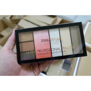 พาเลทแต่งหน้าSivanna HF997 Ultra ProFessional Palette Eyeshadow &amp; Blush &amp; Contourพาเลทอายแชโดว์พาเลทบลัชออนพาเลทคอนทัวร์