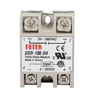 Solid State Relay (SSR) 100DA Fotek  โซลิดสเตตรีเลย์ 100A Solid State Relay SSR-100 DA (DC to AC)