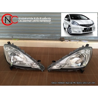 ไฟหน้า HONDA JAZZ 2011-2013 GE MC โคมขาว TYC