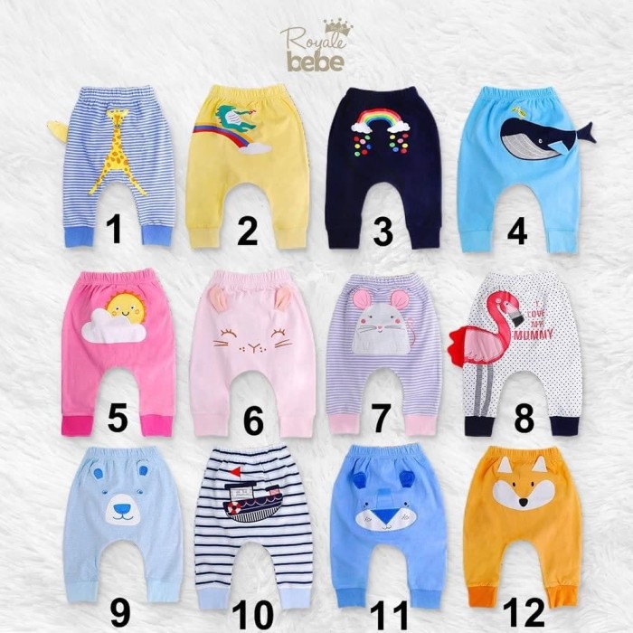 ROYALE BEBE - HIPPY PANTS / กางเกงขายาวเด็ก CHARACTER