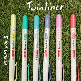 ปากกาไฮไลท์ Twinliner เซ็ต 6 แท่ง