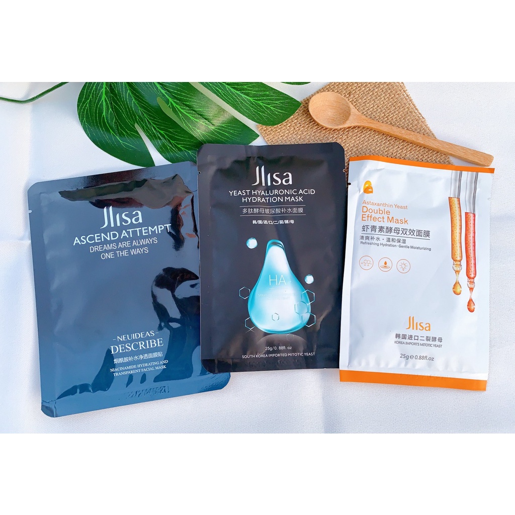 มาร์คหน้าJlisa มาร์กหน้า มาร์ค มาร์ก ลดสิวผิวชุ่มชื้นหน้ากระจ่างใสเติมน้ำใต้ชั้นผิวชะลอผิวที่แก่ก่อน