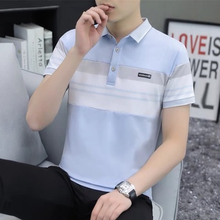 เสื้อโปโล แขนสั้น ทรงสลิม Polo Shirt สี Navy