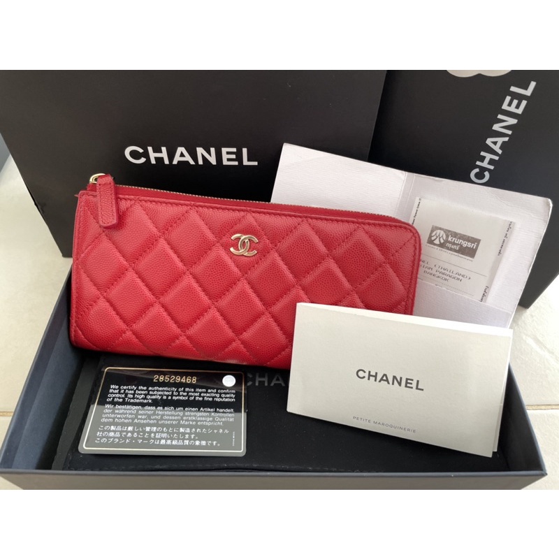 Chanel L-Zippy wallet HL.28 คาเวียร์