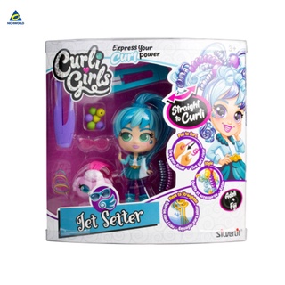 Silverlit Curli Girls Jet Setter - Adeli + Fiji ตุ๊กตาเคอร์ลิเกิร์ลเจ็ทเซ็ตเตอร์ - สัตว์เลี้ยงฟิจิ SVC82096