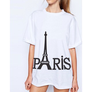 เสื้อยืดสกรีนPARISเก๋ๆไก๋ๆใส่ไปใหนก้น่ารัก