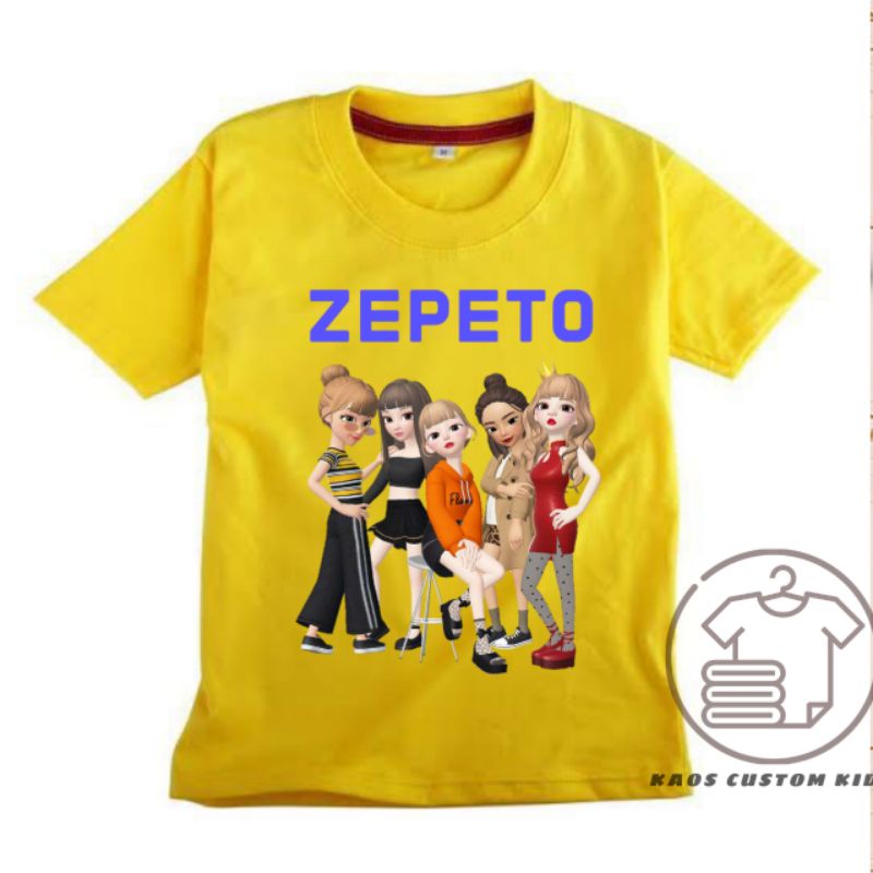 เสื้อยืด Zepeto kpop zepeto เสื้อยืดเด็กจําลองมือถือ
