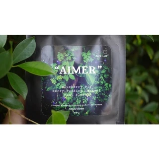 เมล็ดกาแฟ "AIMER" - Blueberry pie, Berry, Pudding caramel, Pink floral (250g, Omni roast)