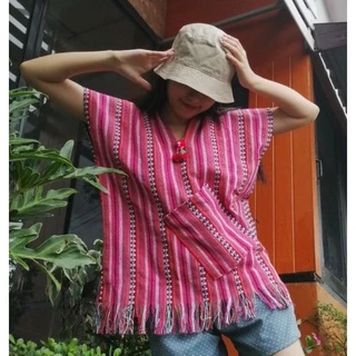 เสื้อทอกะเหรี่ยง เสื้อพื้นเมืองสาวอวบราคาถูก