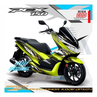 สติกเกอร์กราฟฟิค PCX 150 สีทอง คุณภาพสูง สําหรับติดตกแต่งรถจักรยานยนต์