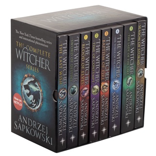 หนังสือภาษาอังกฤษ The Witcher Boxed Set: The Last Wish, Sword of Destiny, Blood of Elves, Time of Contempt, Baptism of F